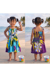 Hand Painted Rayon Kids Dress
